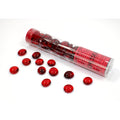 Chessex Translucent Red Glass Stones Qty 40 or more in 5 1/2"