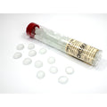 Chessex Frosted Clear Glass Stones Qty 40 or more in 5 1/2" Tube