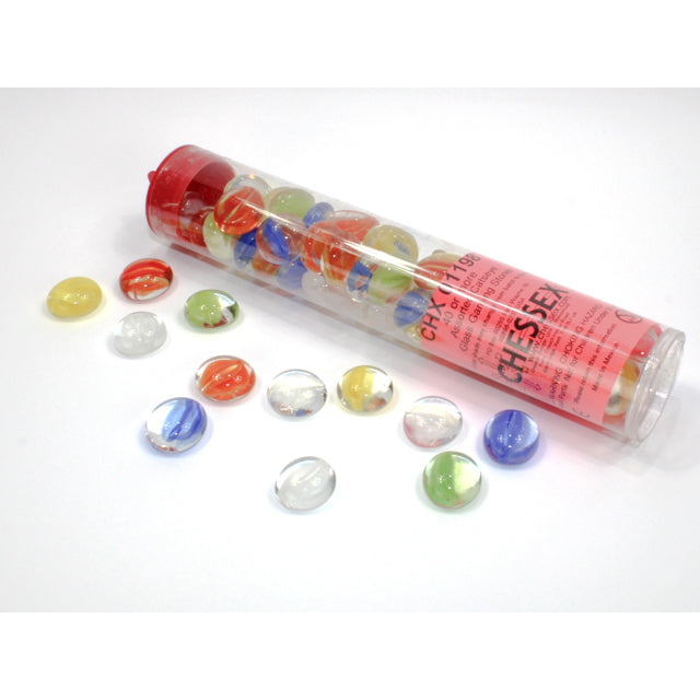 Chessex Catseye Assorted Colors Glass Stones Qty 40 or more in