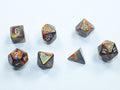 Chessex Lustrous Mini-hedral Gold/silver 7-Die set