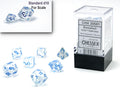 Chessex Borealis Mini-hedral Icicle/light blue Luminary 7-Die