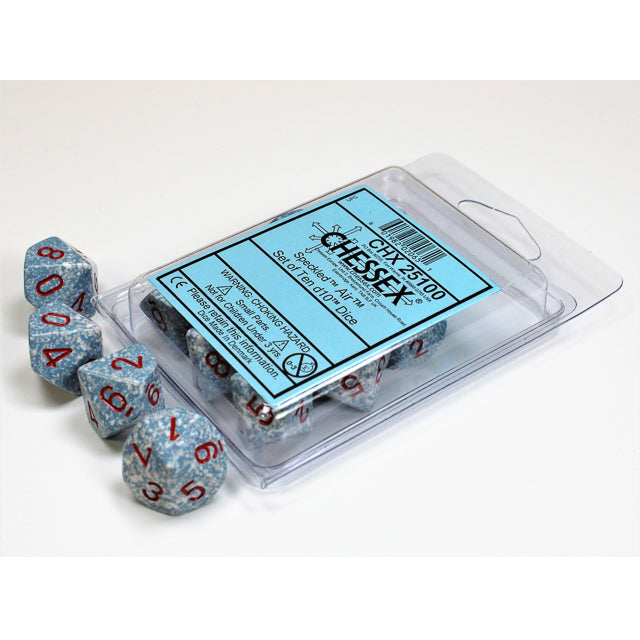 Chessex Speckled Air Set of Ten d10s