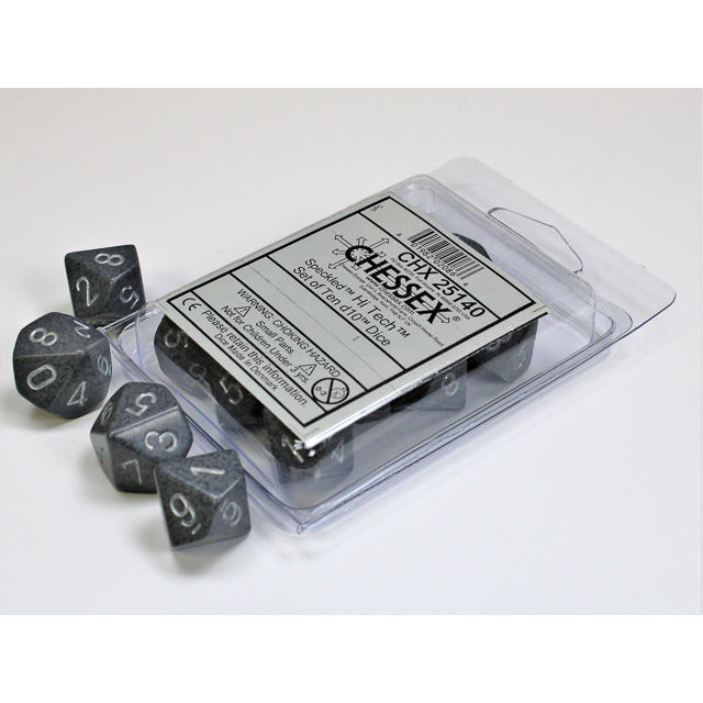 Chessex Speckled Hi Tech Set of Ten d10s
