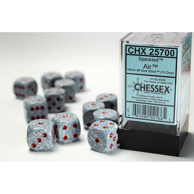 Chessex Speckled 16mm d6 Air Dice Block (12 dice)