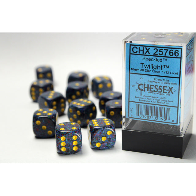 Chessex Speckled 16mm d6 Twilight Dice Block (12 dice)