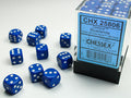 Chessex Opaque 12mm d6 (36 Dice) Blue/white