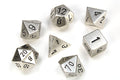 Chessex Metal Polyhedral 7-Die Set: Silver