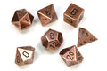 Chessex Metal Polyhedral 7-Die Set: Copper