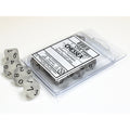 Chessex Frosted Clear/black Set of Ten d10s