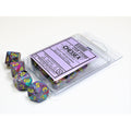 Chessex Festive Mosaic/yellow Set of Ten d10s