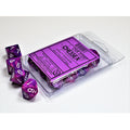 Chessex Festive Violet/white Set of Ten d10s