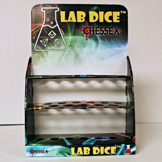 Chessex Lab Dice Tube Set Display in Shipping Bo