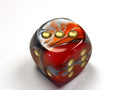 Chessex Gemini Orange-Steel w/gold Classic Polyh