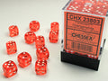 Chessex Translucent 12mm d6 (36 Dice) Orange/whi