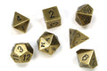 Chessex Metal Polyhedral 7-Die Set: Old Bronze