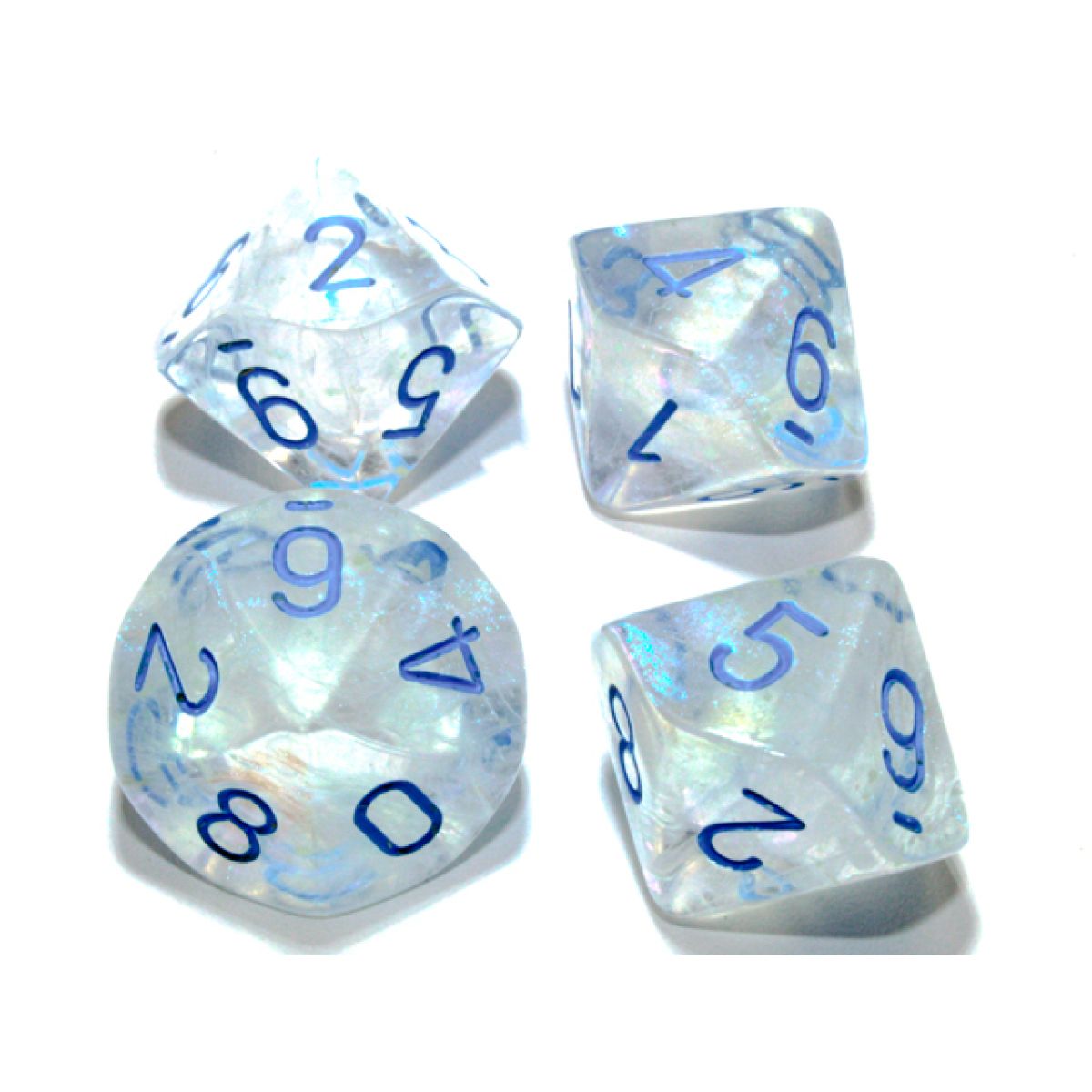 Chessex CHX27381 Borealis Icicle/Light Blue D10 Set of 10 (9250466169069)