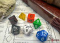 Chessex Nostalgia Opaque GM & Beginner Player Polyhedral 7-Die