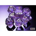 Chessex Translucent Polyhedral Lavender/gold 7-Die Set (with