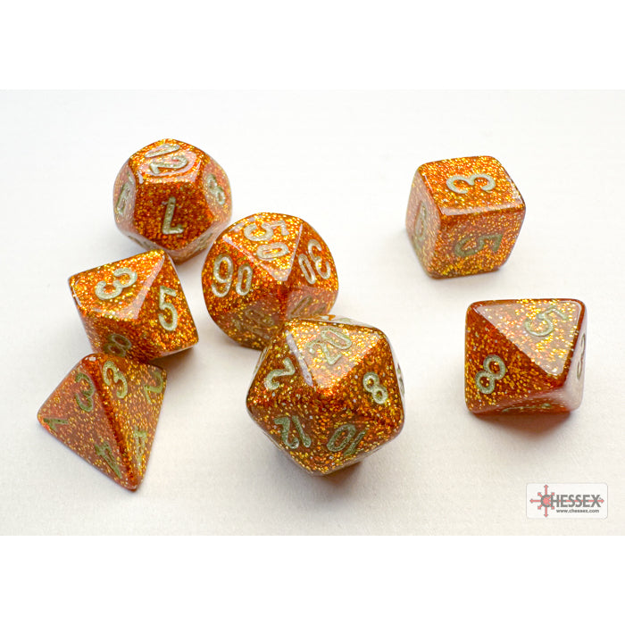 Chessex Glitter Mini-hedral Gold/silver 7-Die Set