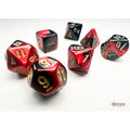 Chessex Gemini Mini-hedral Black-Red/gold 7-Die Set