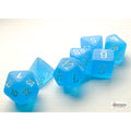 Chessex Frosted Mini-hedral Caribbean Blue/white 7-Die Set