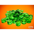 Chessex Translucent Green Glass Stones Qty 40 or more in 5 1/2"