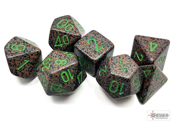 Chessex Earth Speckled Polyhedral 7-Die Set