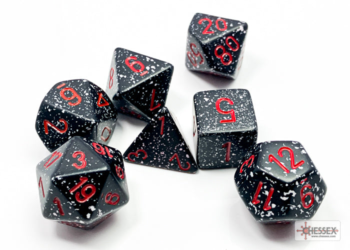Chessex Space Speckled Polyhedral 7-Die Set