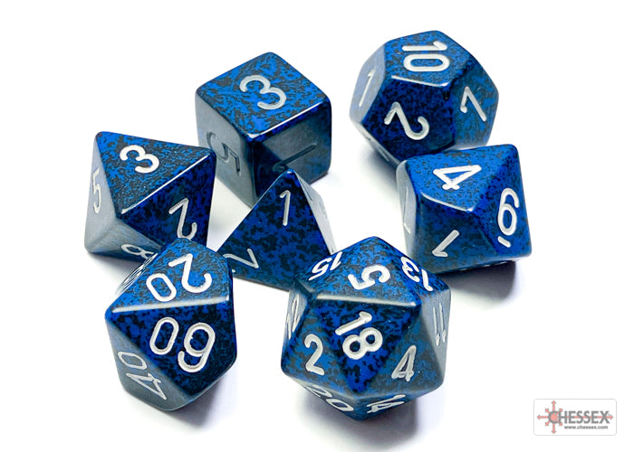 Chessex Stealth Speckled Polyhedral 7-Die Set