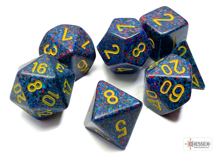Chessex Twilight Speckled Polyhedral 7-Die Set
