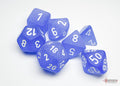 Chessex Frosted Blue w/white Classic Polyhedral