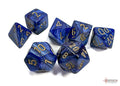 Chessex Scarab Royal Blue w/gold Signature Polyh