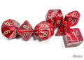 Chessex Vortex Burgundy w/gold Classic Polyhedra