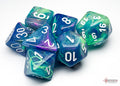 Chessex Festive Waterlily w/white Signature Poly
