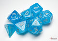 Chessex Luminary Sky w/silver Signature Polyhedr