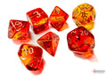 Chessex Gemini Translucent Red-Yellow/gold Polyh