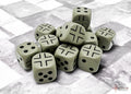 Chessex Germany War Dice Opaque Dark Grey/black 16mm d6 Dice