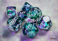 Chessex Nebula Polyhedral Fluorite/white 7-Die Set (with bonus