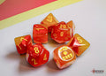 Chessex Gemini Polyhedral Gellow-Red/yellow Luminary 7-Die Set