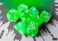 Chessex CHX30074 Nebula Gelatinous/white Polyhedral 7-Dice Set (with bonus die)