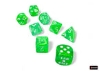 Chessex CHX30074 Nebula Gelatinous/white Polyhedral 7-Dice Set (with bonus die)