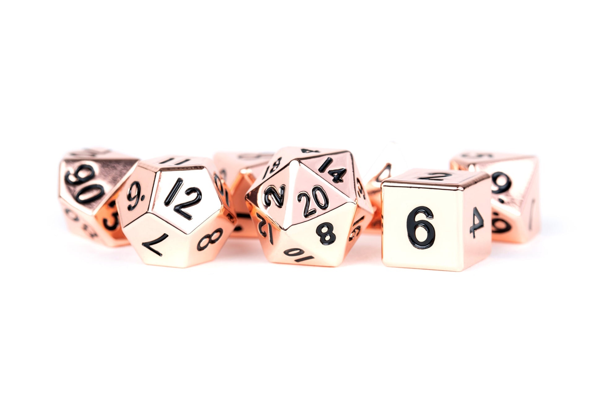 MDG 16mm Metal Polyhedral Dice Set Copper - MDG003