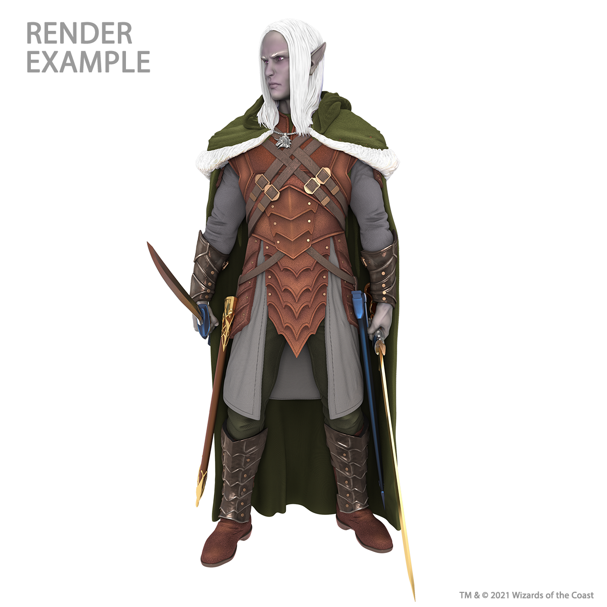 WizKids D&D Full-Sized Drizzt Foam Statue - WZK68503