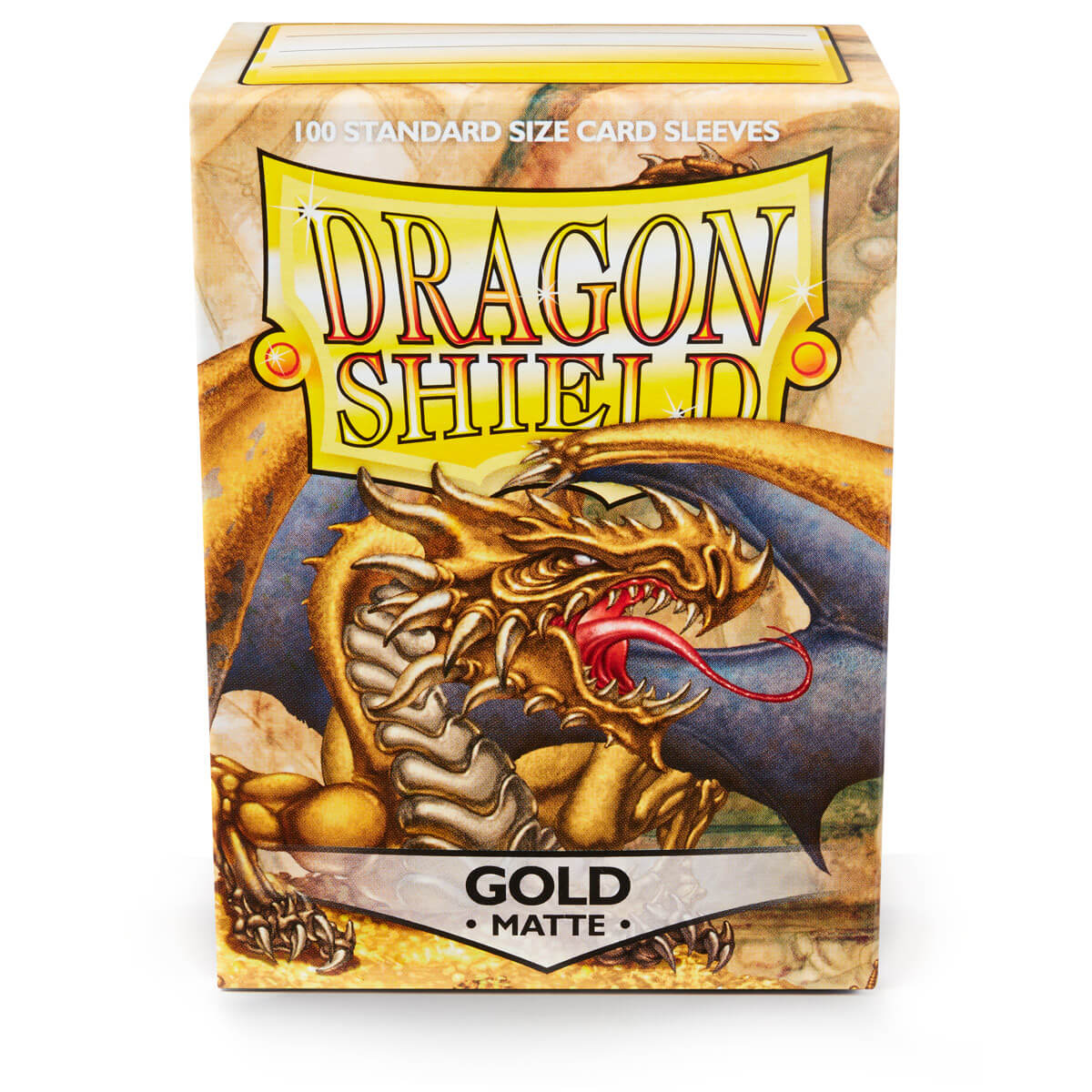 Dragon Shield Sleeves (100) Gold Matte (2)