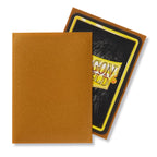 Dragon Shield Sleeves (100) Gold Matte (3)