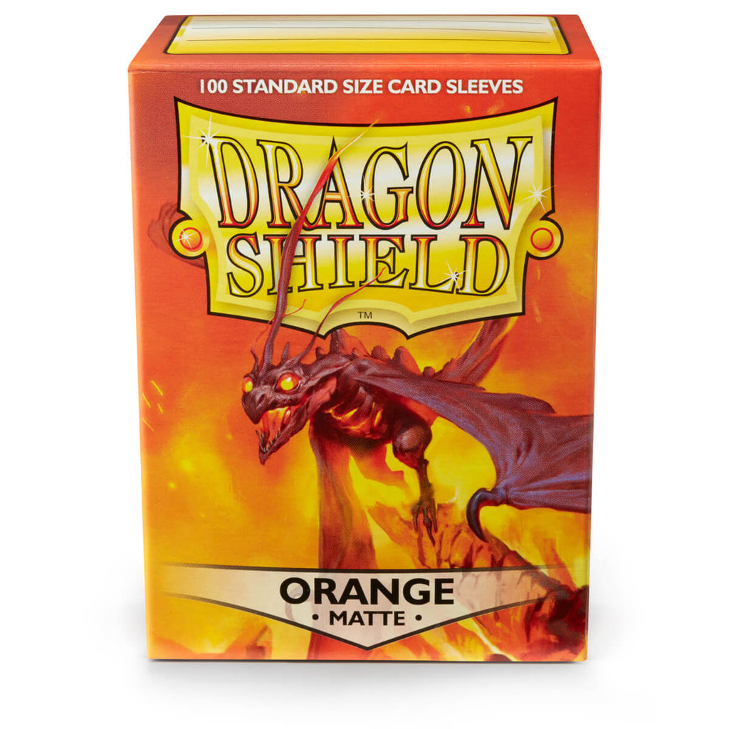 Dragon Shield Sleeves (100) Orange Matte (2)
