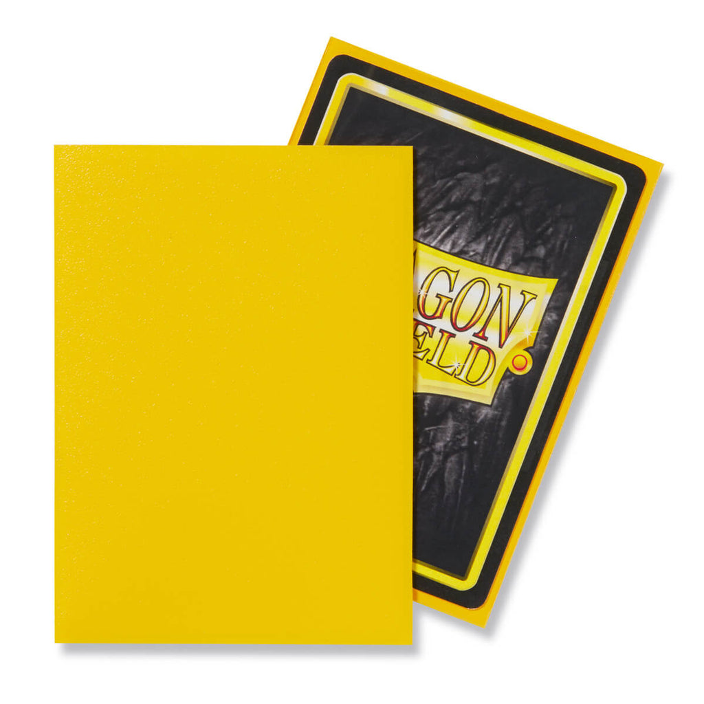 Dragon Shield Sleeves (100) Yellow Matte (3)