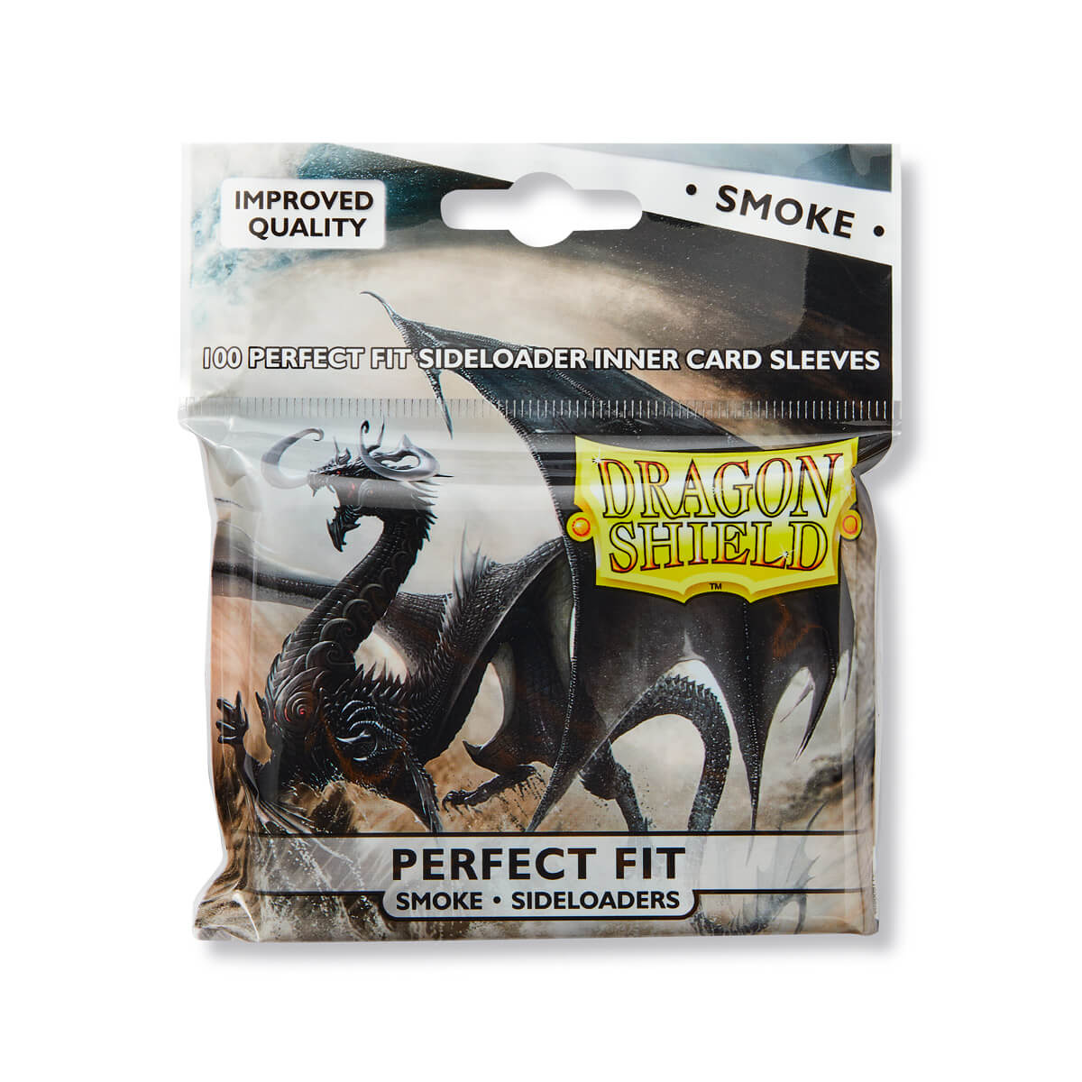 Dragon Shield Sleeves (100) Perfect Fit Sideloaders Smoke