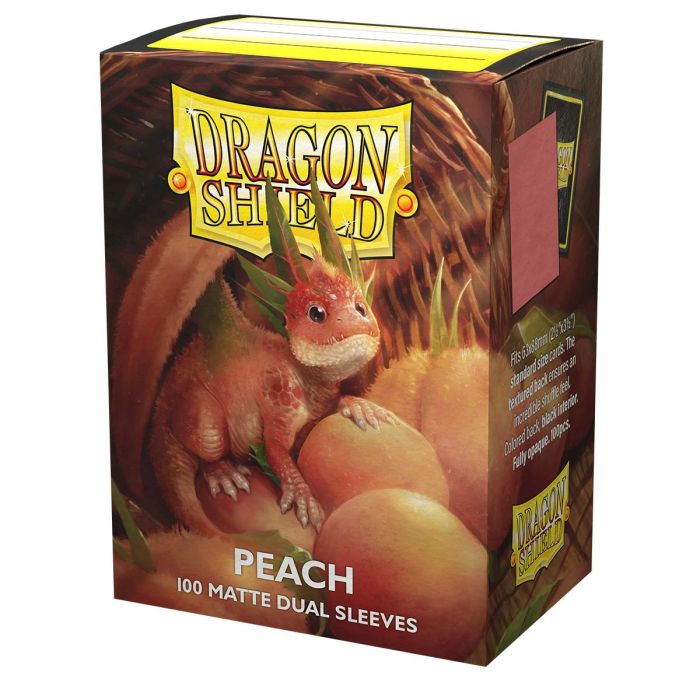 Dragon Shield Sleeves (100) Dual Matte Peach