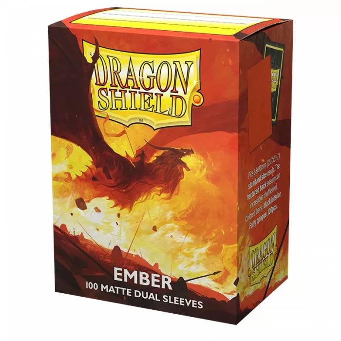 Dragon Shield Sleeves (100) Dual Matte Ember